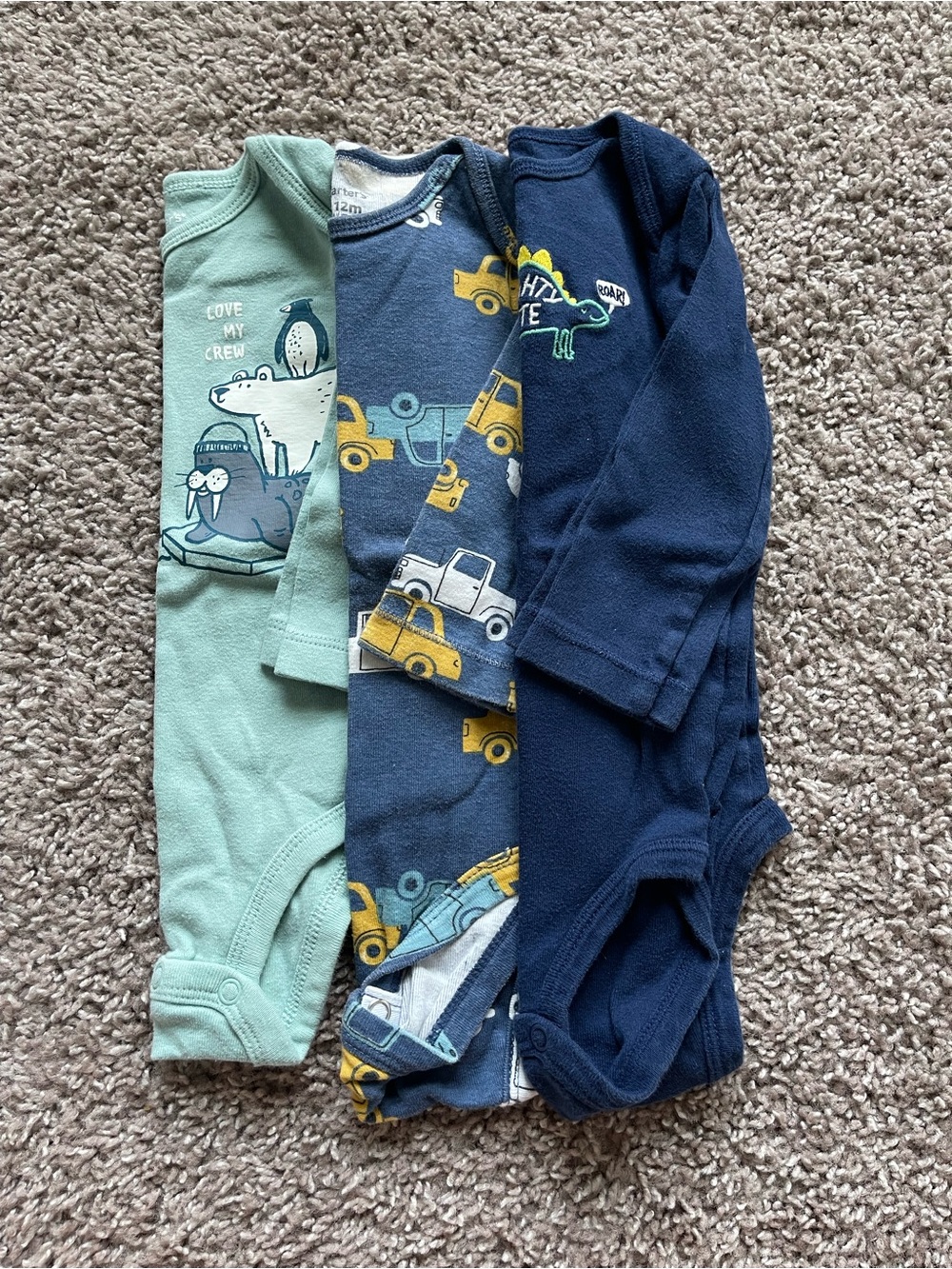 💥 Mix & Match - 5 for $25 💥  Baby Boys Long-Sleeve Onesie Set of 3